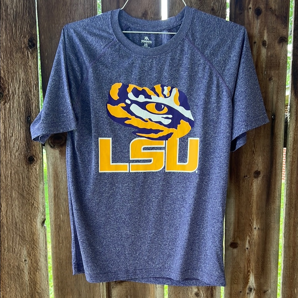 LSU Graphic T-Shirt in Heather Purple